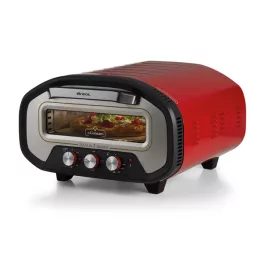   ARIETE 3901 pizzasütő kemence, sütlőlap: 22 cm, 2200W, Piros/Fekete