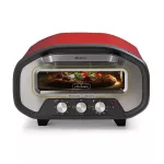 ARIETE 3901 pizzasütő kemence, sütlőlap: 22 cm, 2200W, Piros/Fekete