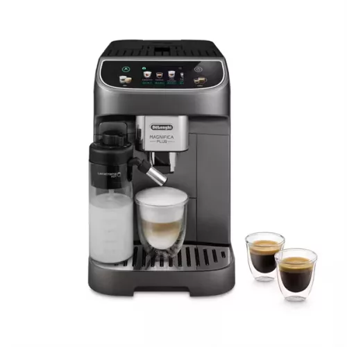 DELONGHI ECAM320.70.TB Magnifica Plus automata 2 személyes kávéfőző, 18 program, tartály: 1,8l, 1450W, Inox