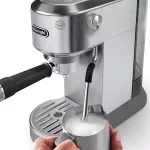 DELONGHI EC890.M Dedica Duo manuális eszpresszó kávéfőző, tartály: 1,1 l, 1450W, Ezüst