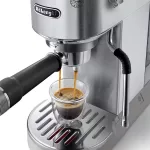 DELONGHI EC890.M Dedica Duo manuális eszpresszó kávéfőző, tartály: 1,1 l, 1450W, Ezüst
