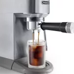 DELONGHI EC890.M Dedica Duo manuális eszpresszó kávéfőző, tartály: 1,1 l, 1450W, Ezüst