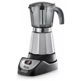   DELONGHI EMKM-4.B Alicia Plus 6 személyes kotyogós kávéfőző, tartály: 0,35 l, 450W