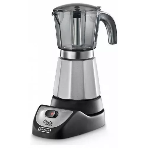 DELONGHI EMKM-4.B Alicia Plus 6 személyes kotyogós kávéfőző, tartály: 0,35 l, 450W