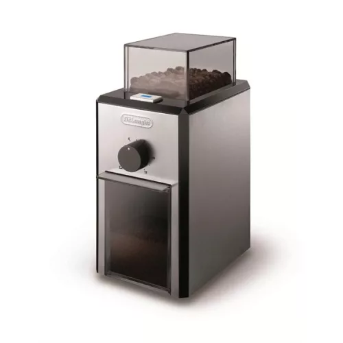 DELONGHI KG89 kávédaráló, 110W, kapacitás: 120g, Ezüst/Fekete