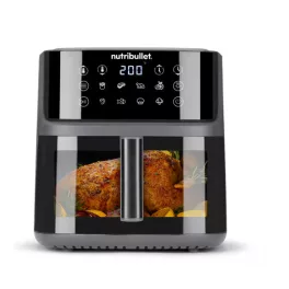   NUTRIBULLET NBA0811DG Super Crisplite Vision 3in1 forrólevegős sütő, 2000W, 8L, Fekete