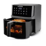 NUTRIBULLET NBA0811DG Super Crisplite Vision 3in1 forrólevegős sütő, 2000W, 8L, Fekete
