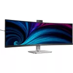 PHILIPS Ívelt VA monitor 48,8" 49B2U6903CH, 5120x1440, 32:9, 450cd/m2, 4ms, 2xHDMI/DisplayPort/4xUSB-A/1xUSB-C