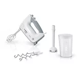 BOSCH MFQ36440 ErgoMixx Kézi mixer szett, 450W, 5 fokozat, Fehér/Szürke