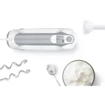 BOSCH MFQ36440 ErgoMixx Kézi mixer szett, 450W, 5 fokozat, Fehér/Szürke