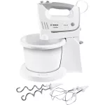 BOSCH MFQ36460 ErgoMixx Tálas kézi mixer, 450W, 5 fokozat, Fehér/Szürke