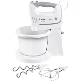   BOSCH MFQ36460 ErgoMixx Tálas kézi mixer, 450W, 5 fokozat, Fehér/Szürke