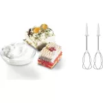 BOSCH MFQ36460 ErgoMixx Tálas kézi mixer, 450W, 5 fokozat, Fehér/Szürke
