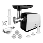 HEINNER MG-2100BKWH Húsdaráló, 1.5-1.9kg/perc, 3 vágólap, 2100W, Fehér/Fekete