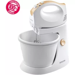   SENCOR SHM 5330-EUE3 Tálas kézi mixer, 5 sebességfokozat, 3.5L, 500W, Fehér