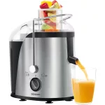 SENCOR SJE 741SS Gyümölcscentrifuga, 2 sebességfokozat, 1.2L, 400W, Fekete/Inox