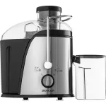 SENCOR SJE 741SS Gyümölcscentrifuga, 2 sebességfokozat, 1.2L, 400W, Fekete/Inox