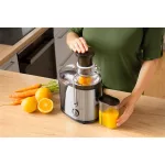 SENCOR SJE 741SS Gyümölcscentrifuga, 2 sebességfokozat, 1.2L, 400W, Fekete/Inox