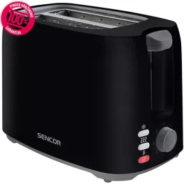 SENCOR STS 2607BK Kenyérpirító, 2 szeletes, 750W, Fekete