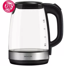 SENCOR SWK 2080BK Üveg Vízforraló, 2L, 2200W, Fekete