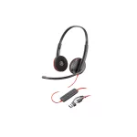 HP POLY fejhallgató Blackwire 3220 sztereó USB-C+USB-C/USB-A adapter (Bulk)