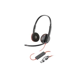   HP POLY fejhallgató Blackwire 3220 sztereó USB-C+USB-C/USB-A adapter (Bulk)