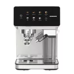 HEINNER HEM-LK20DMLK CreamyBlend Eszpresszó kávéfőző tejtartállyal, 20 bar, víztartály:1.6L, 1350W, Fekete/Inox