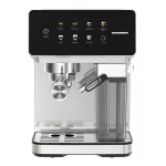 HEINNER HEM-LK20DMLK CreamyBlend Eszpresszó kávéfőző tejtartállyal, 20 bar, víztartály:1.6L, 1350W, Fekete/Inox