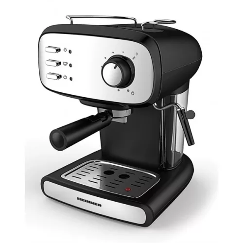 HEINNER HEM-1100BKX 2 személyes Karos eszpresszó kávéfőző, 15 bar, víztartály:1.2L, 850W, Fekete