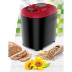 HEINNER HBM-915BKR PastryChef Kenyérsütő, 15 program, kapacitás: 700-900g, LCD kijelző, 550W, Fekete/Piros