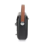 Nedis RDFM2600BK retró FM rádió, Bluetooth® 5.4, AUX bemenet, USB port, 1500 mAh-s lítium-ion akkumulátor