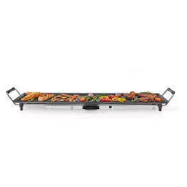   MELISSA teppanyaki látvány grillsütő, 1800W, szabályozható hőmérséklet, csepptálca, sütőfelület 90 x 23 cm