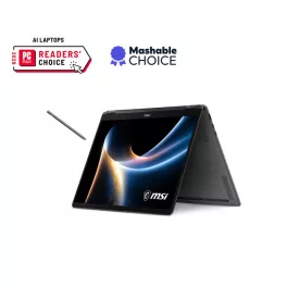   MSI Business NB Prestige 14 Flip AI+ D3MTG-232, 14" FHD+ OLED, Ultra 9 386H, 32GB, 2TB, W11H, Platinum Grey NoADP