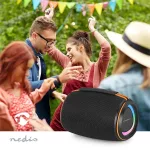 Nedis SPBT2026BK akkumulátoros bluetooth hangszóró 40W, 6 óra játékidő, IPX4, TWS