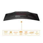 AOC Ívelt Gaming 180Hz VA monitor 34" CU34G4CA, 3440x1440, 21:9, 450cd/m2, 1ms, 2xHDMI/DisplayPort/2xUSB, hangszóró