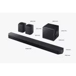 SAMSUNG HW-Q990H 11.1.4 csatornás hangprojektor mélynyomóval és hátsó hangszórókkal, Fekete