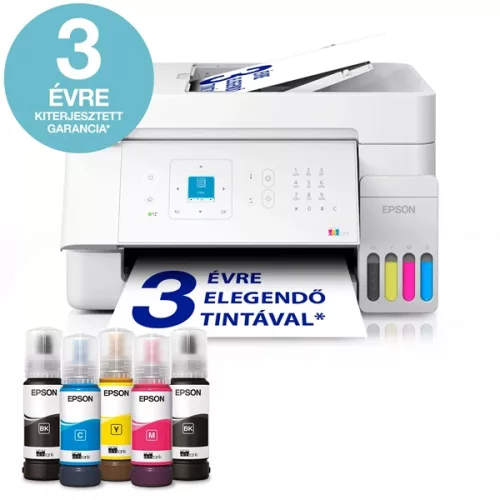 EPSON Tintasugaras nyomtató - EcoTank L5396 (A4, MFP, ADF, színes, 5760x1440 DPI, 33 lap/perc, USB/Wifi/LAN)