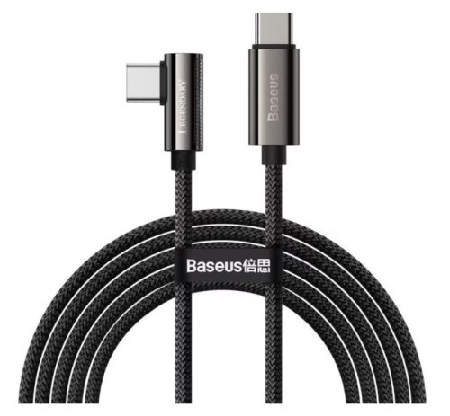Baseus Legend Series USB-C–USB-C ferde kábel, PD, 100 W, 2m, fekete (CATCS-A01)