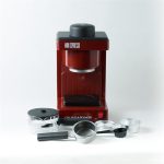 Szarvasi SZV-612/3 Mini presszókávéfőző + SZV102 Öko vízkőoldó szett, bordó, 800W, 2/6 személyes kivitel