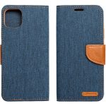Xiaomi Redmi 9A / 9AT / 9i, Oldalra nyíló tok, stand, Canvas Book, sötétkék