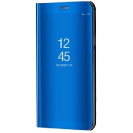   Samsung Galaxy A14 4G / A14 5G SM-A145F / A146B, Oldalra nyíló tok, hívás mutatóval, Smart View Cover, kék (utángyártott)