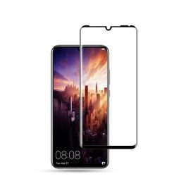   Huawei P30 Pro, Kijelzővédő fólia, ütésálló fólia (az íves részre is!), Tempered Glass (edzett üveg), fekete