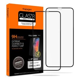   Edzett üveg Spigen iPhone 11 Pro X / Xs Glass FC 2 db-os csomag, fekete