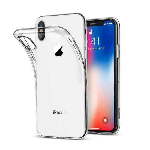 Átlátszó szilikon tok iPhone X