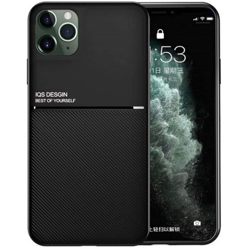 Xiaomi Redmi K30 / K30 5G / Poco X2, Szilikon tok, közepesen ütésálló, mágneses tartóval kompatibilis, karbon minta, Wooze Carbon, fekete