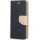 Samsung Galaxy S21 Plus 5G SM-G996, Oldalra nyíló tok, stand, Fancy Book, fekete/arany