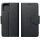 Realme 9i / Oppo A36 / A76 / A96 4G, Oldalra nyíló tok, stand, Fancy Book, fekete