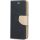 Samsung Galaxy M22 SM-M225F, Oldalra nyíló tok, stand, Fancy Book, fekete/arany