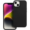 Apple iPhone 12 / 12 Pro, Szilikon tok, közepesen ütésálló, fémhatású kamera keret, Frame Case, fekete