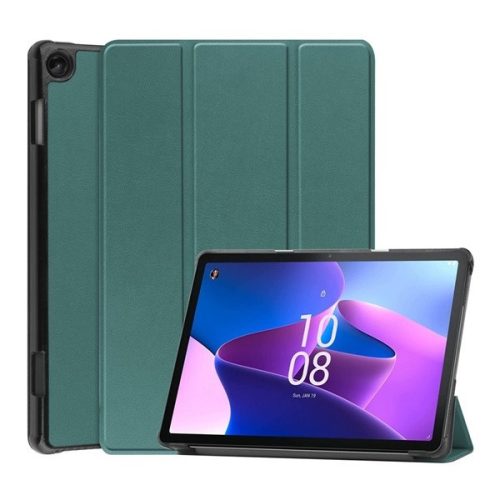 Lenovo Tab M10 (10.1) (3. generáció) TB-328, mappa tok, Trifold, sötétzöld